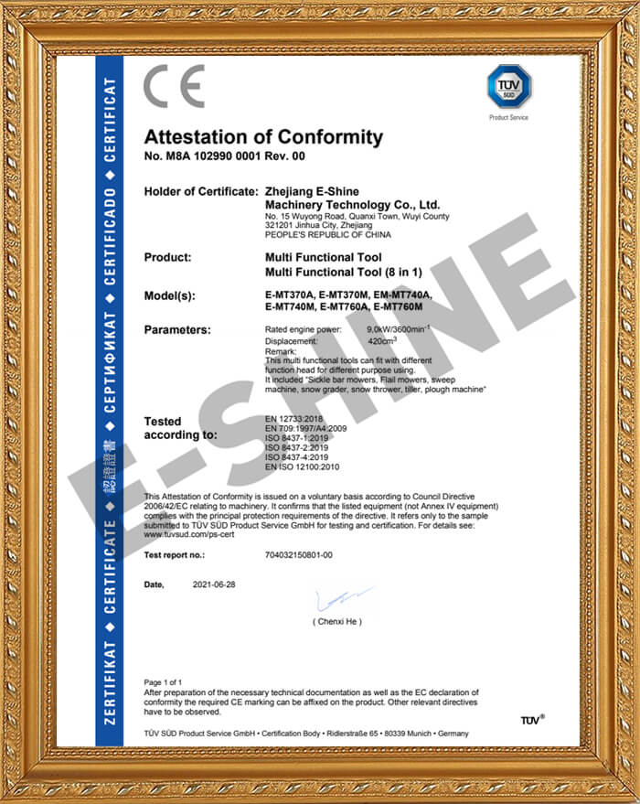 CE Certificate